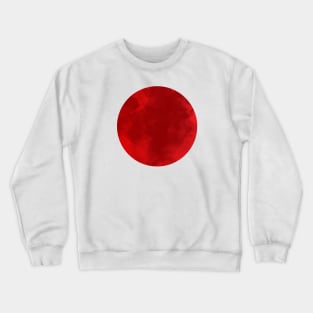 Watercolor Japan Flag Crewneck Sweatshirt